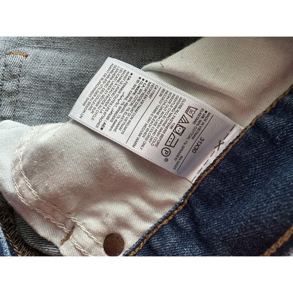 Old Navy Skinny Built In Flex Tough Denim Jeans Dark Wash Mens 31x30 - Picture 7 of 7